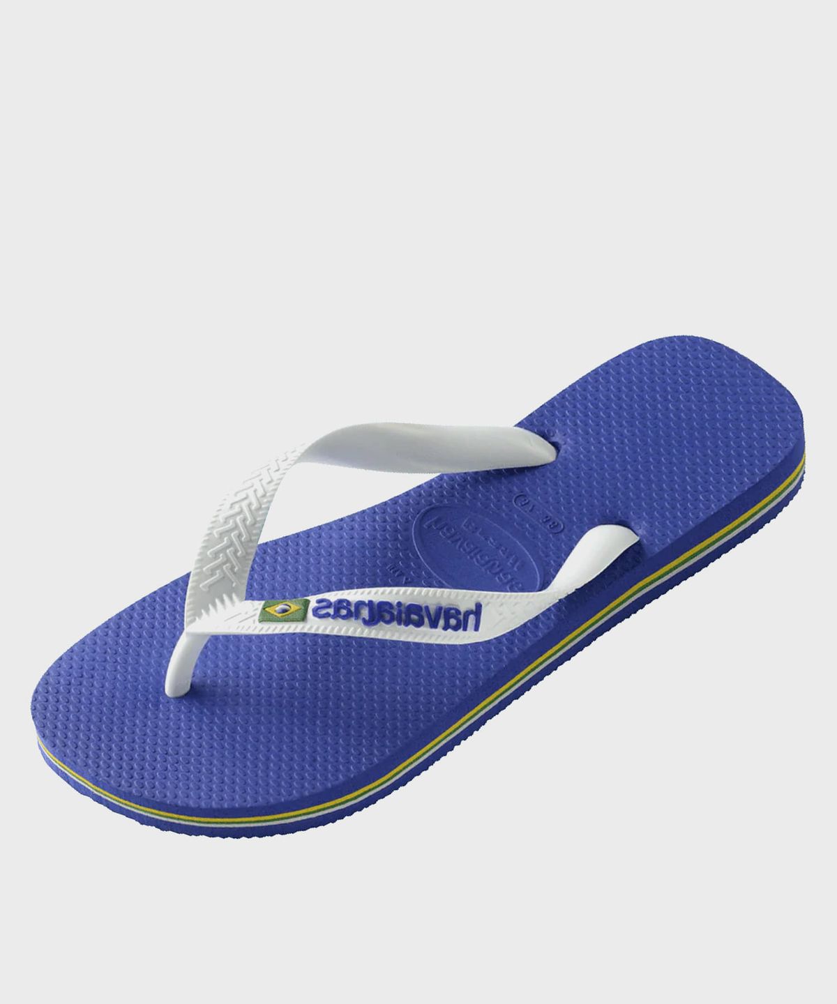 하바이아나스(HAVAIANAS) 브라질 로고 플립플랍 Marine Blue