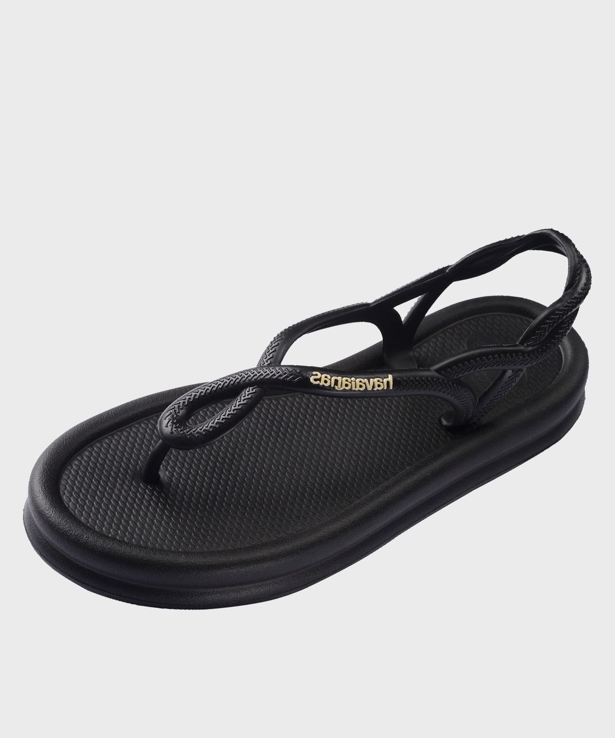 하바이아나스(HAVAIANAS) 루나 퍼프드업 샌들 Black