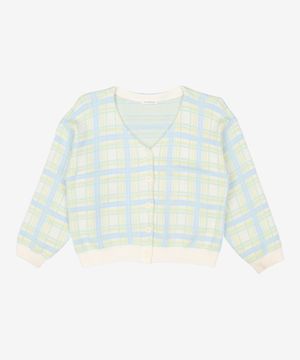 [CDS] 모모 체크 니트 가디건 150/77(12)