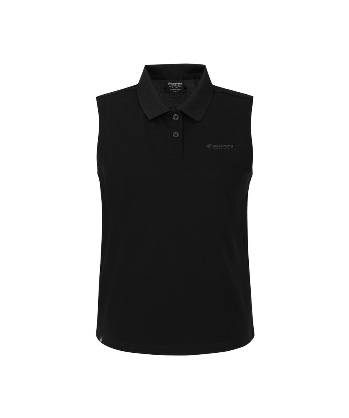 디스커버리 익스페디션(DISCOVERY EXPEDITION) 여성 슬리브리스 카라티 (BLACK)