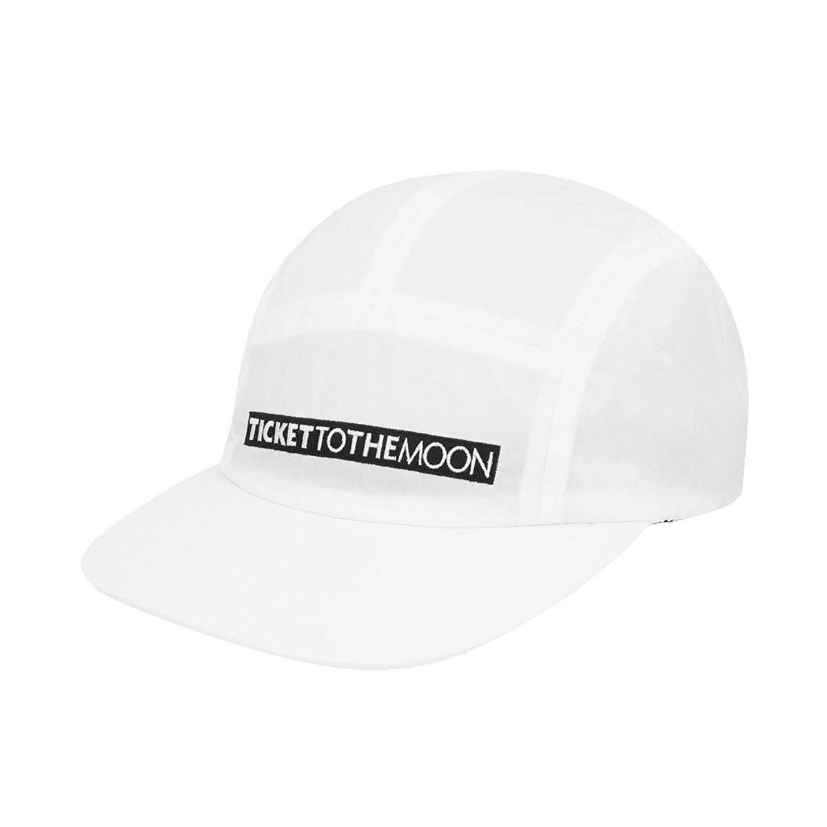 티켓투더문(TICKET TO THE MOON) 클래식 텍스트 원톤 캠프캡 화이트(CLASSIC TEXT ONE TONE CAMP CAP WHT)