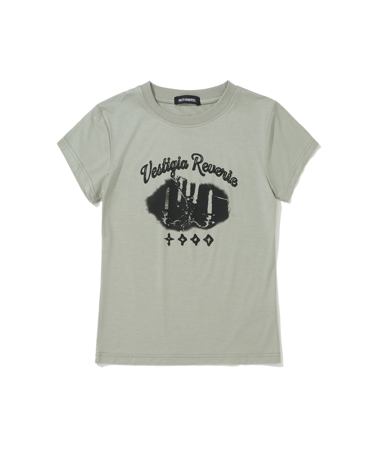 낫포너드(NOT4NERD) W Candle Residue T-Shirts - Mint