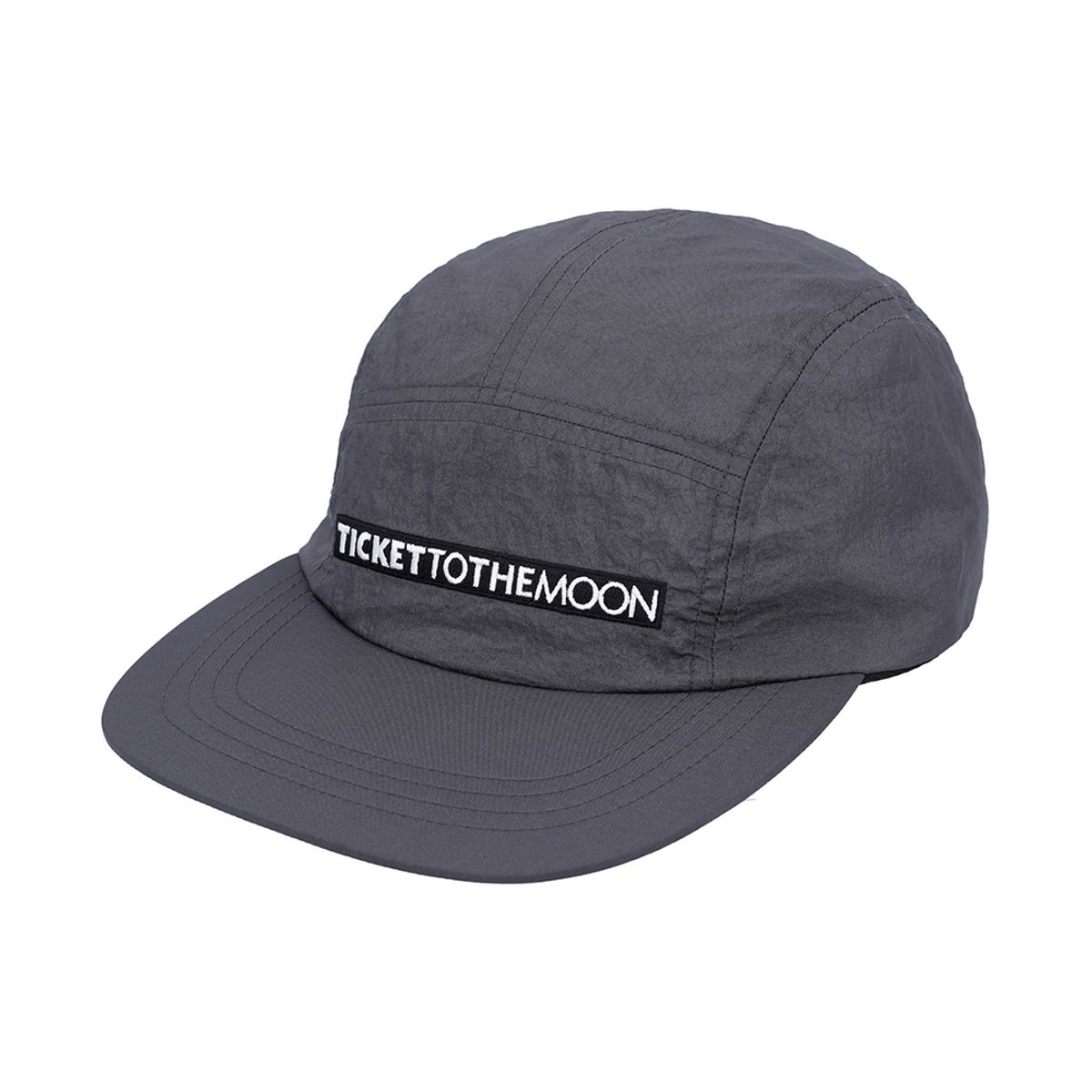 티켓투더문(TICKET TO THE MOON) 클래식 텍스트 원톤 캠프캡 다크 그레이(CLASSIC TEXT ONE TONE CAMP CAP DGY)