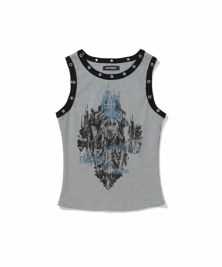 W Relic Eyelet Sleeveless - Grey