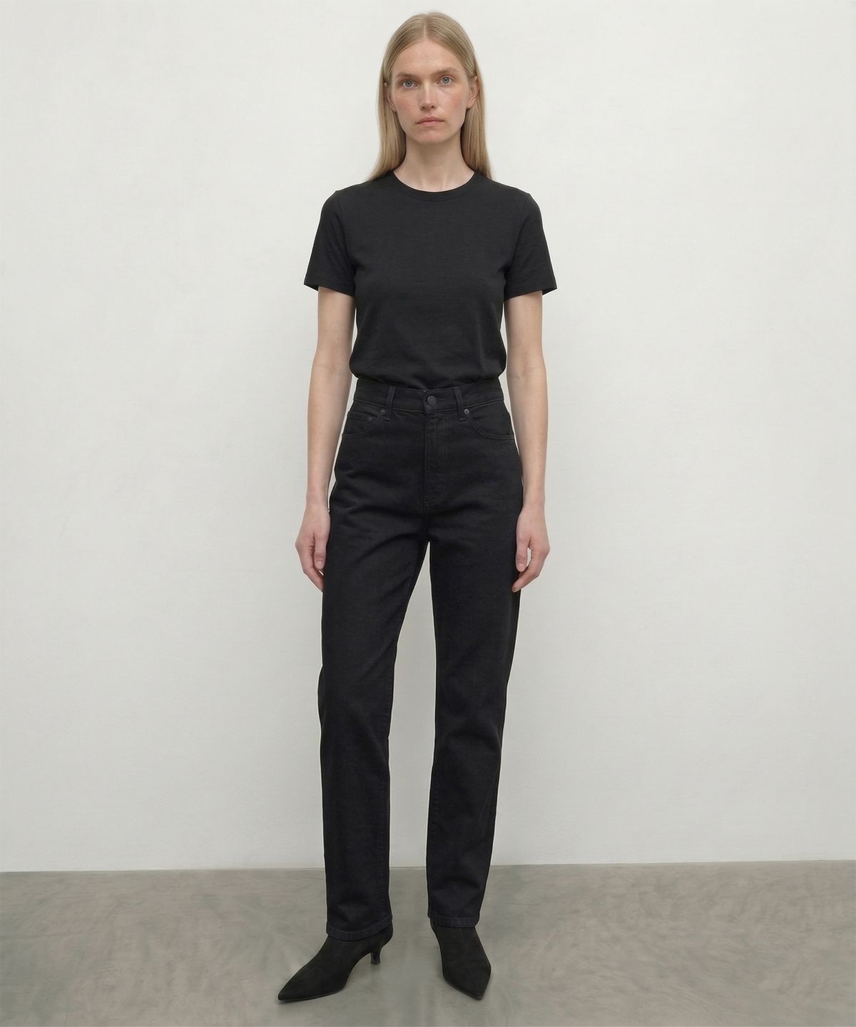 킴도(KIMDOH) Arvo Cropped Straight Denim / Black