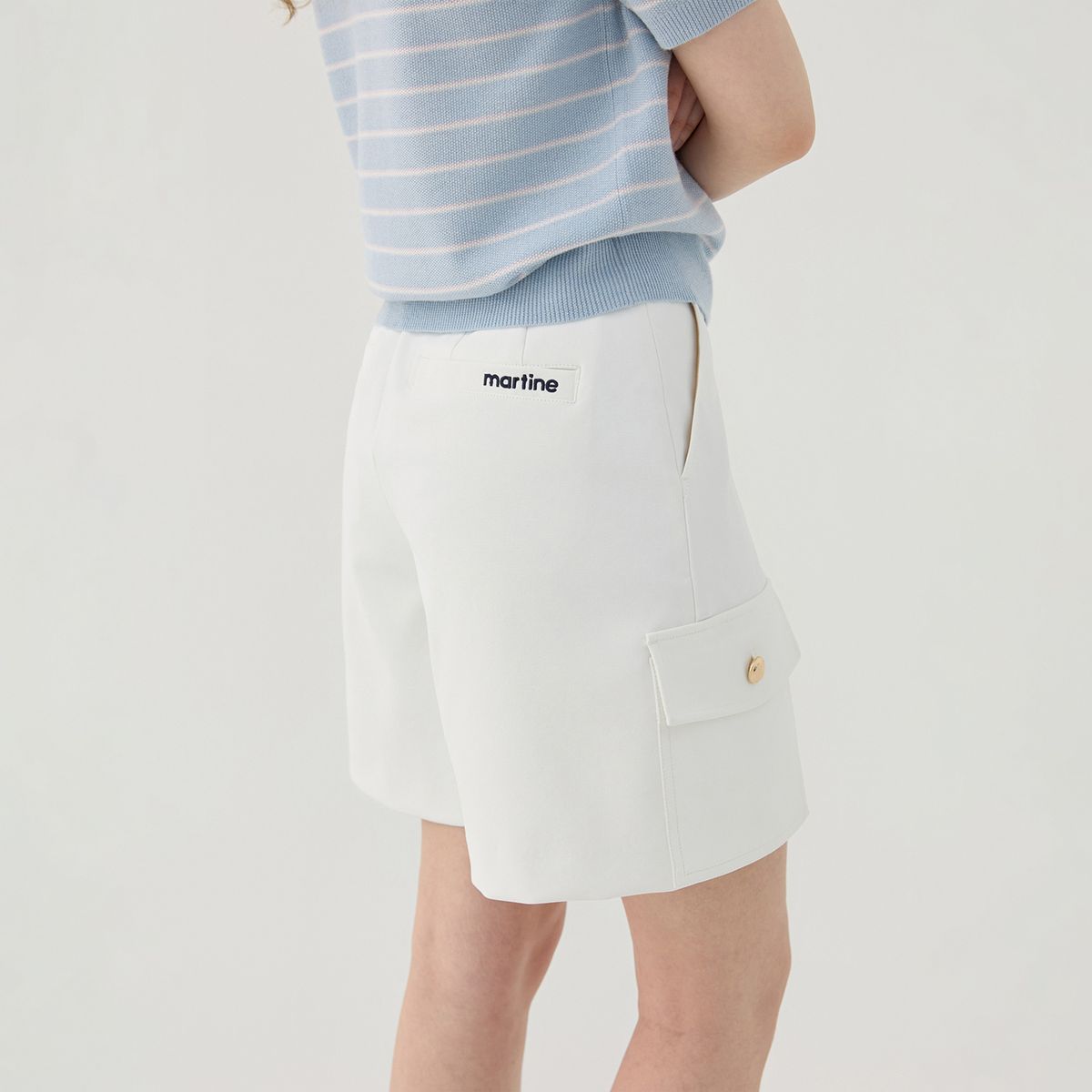 마틴골프(MARTINE GOLF) Big Pocket Short Pants_OFF-WHITE
