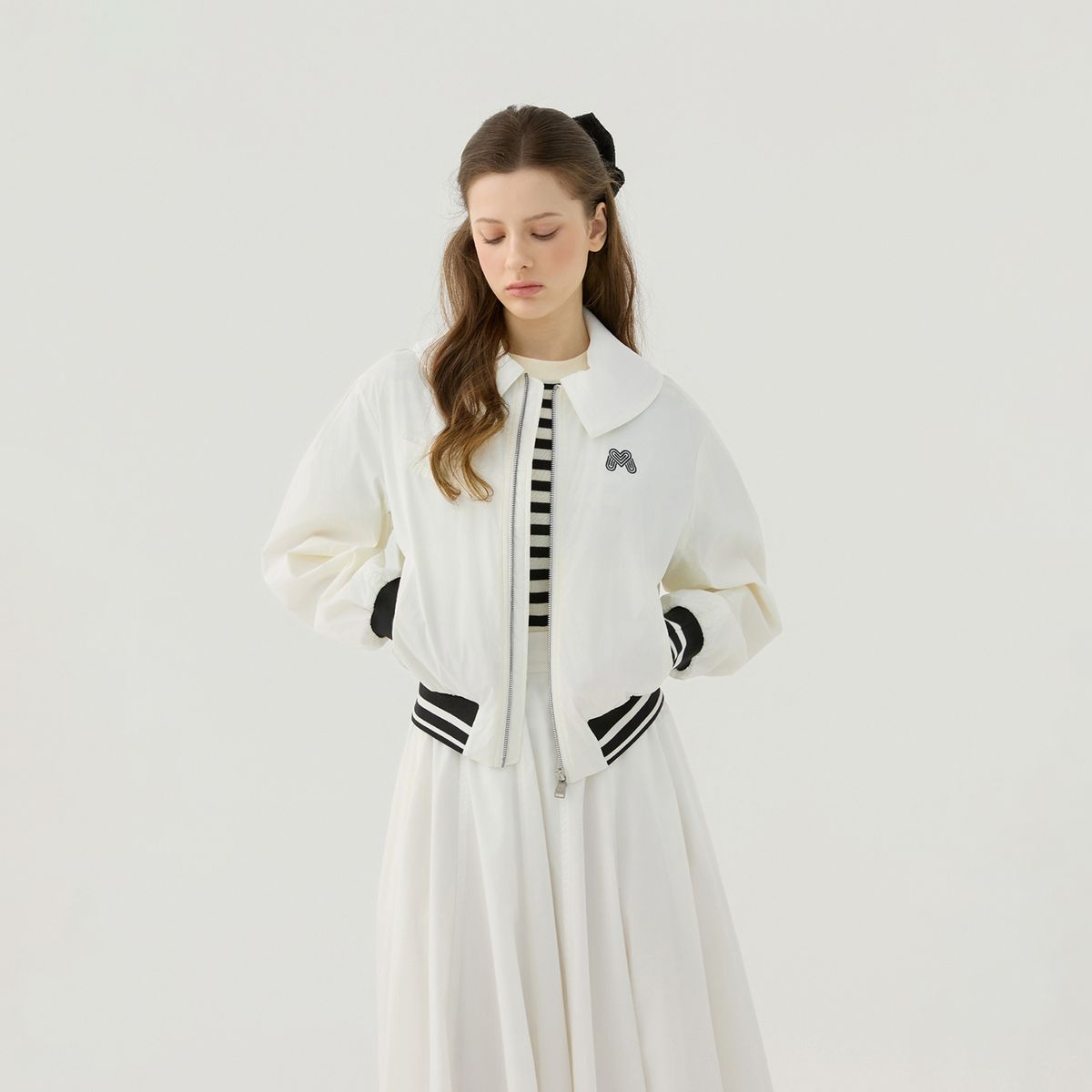 마틴골프(MARTINE GOLF) Bomber Jumper_O/White