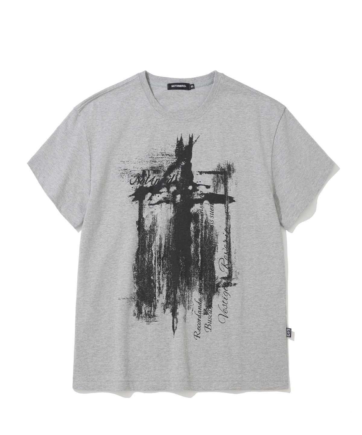 낫포너드(NOT4NERD) After Collapse Regular Fit T-Shirts - Grey