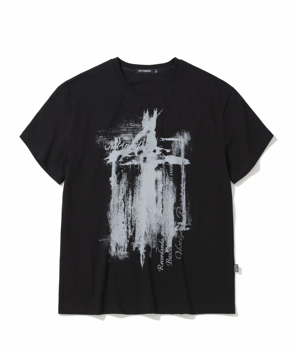 낫포너드(NOT4NERD) After Collapse Regular Fit T-Shirts - Black