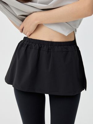 라인리스 커버업 스커트 (Black)