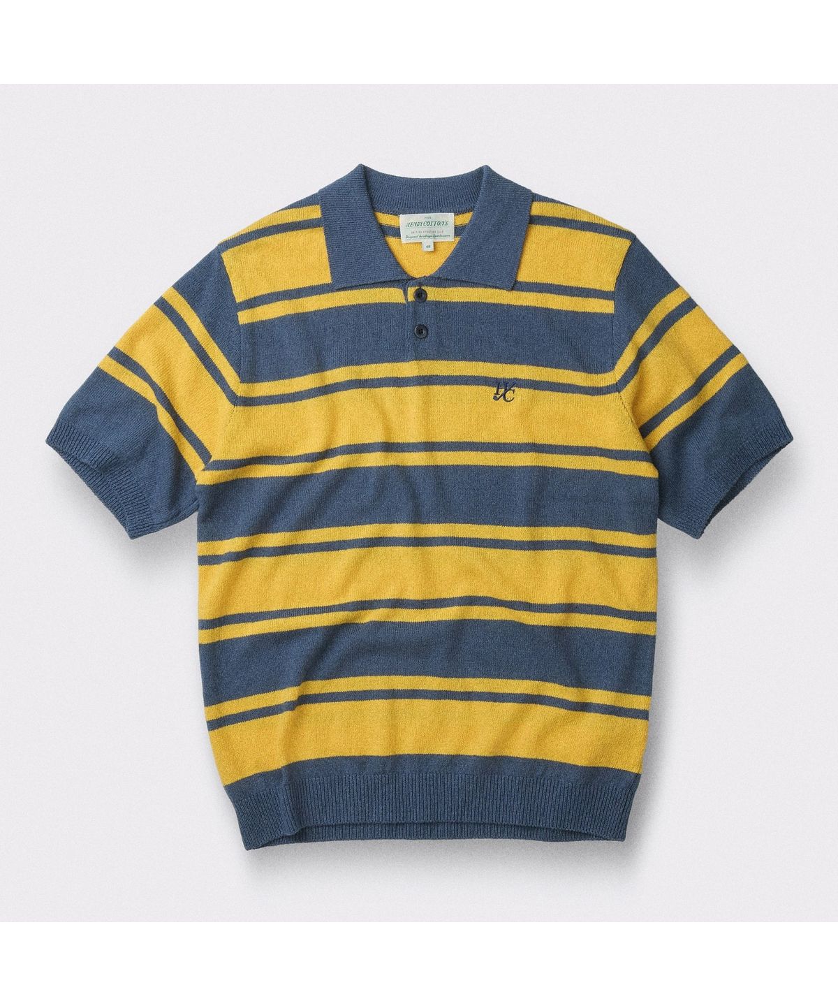 헨리코튼(HENRY COTTONS) [British Sporting Club] Stripe Short-Sleeves Polo Knit ABWAM26751YEX