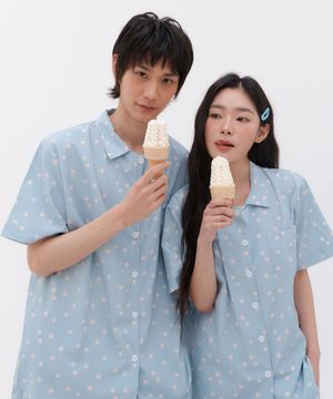 [곽민경 PICK] [2SET] 버블리파피 피즈 반팔 잠옷 세트