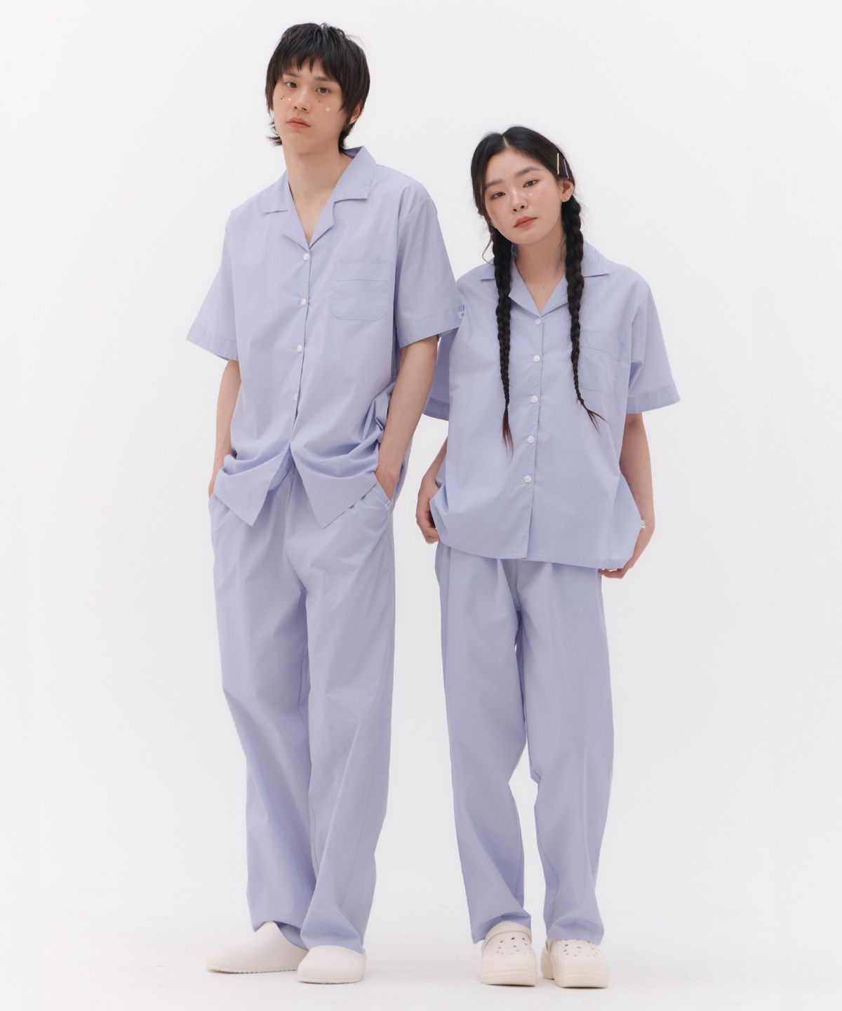 오프아워(OFFHOUR) [2SET] 퓨어시트 타로밀크 긴바지
