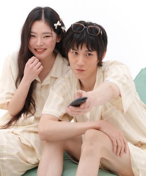 [2SET] 타이드리듬 조니비 반팔 잠옷 세트