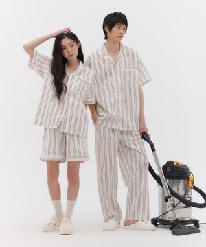 [2SET] 타이드리듬 타피오카 반팔 잠옷 세트