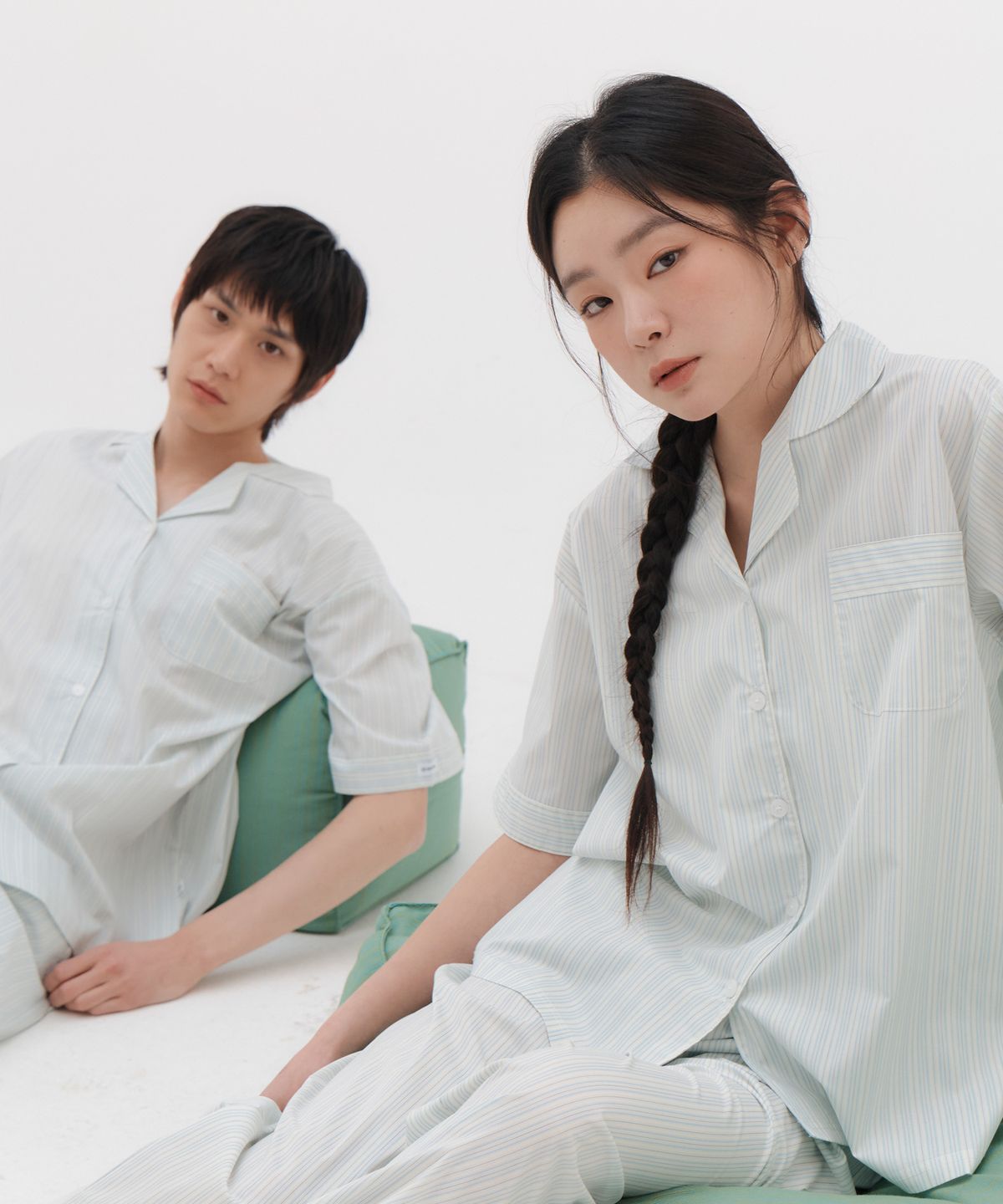 오프아워(OFFHOUR) [2SET] 타이드리듬 치즈폼 긴바지
