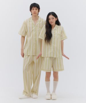 [2SET] 타이드리듬 젤리스 반팔 잠옷 세트