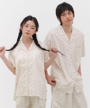 [곽민경 PICK] [2SET] 드리미두들스 침착한포도 반팔 + 긴바지 잠옷 세트