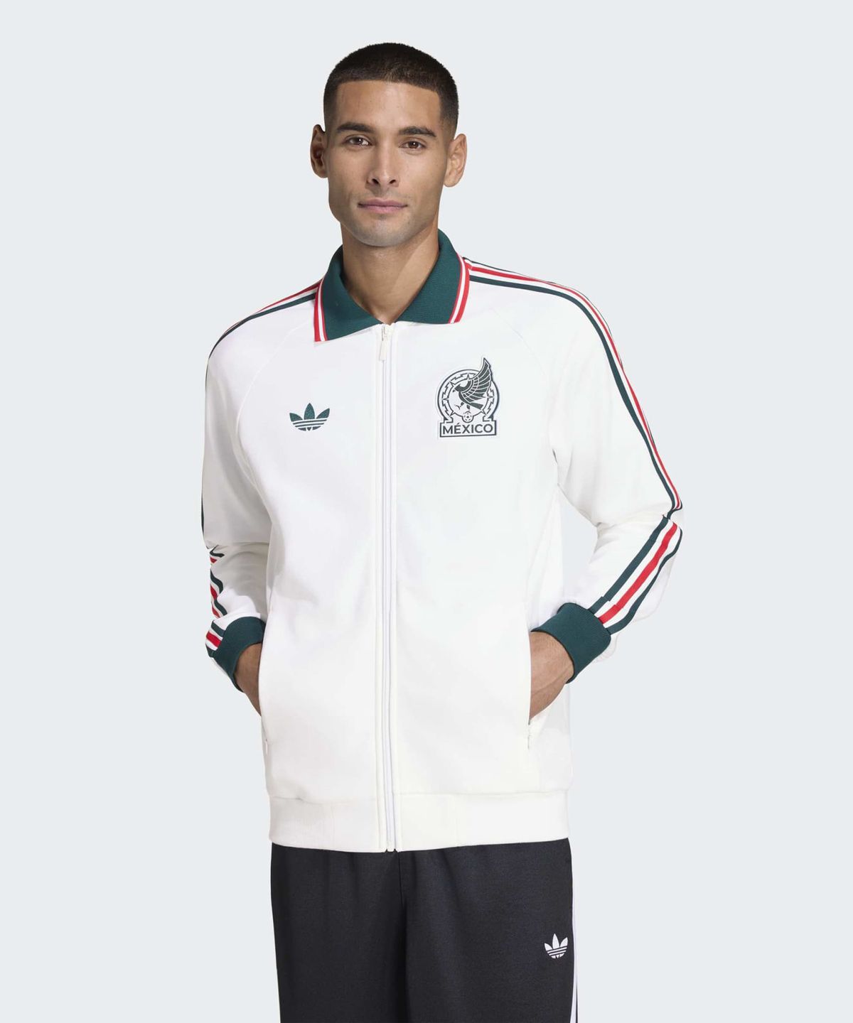 아디다스(ADIDAS) 멕시코 어웨이 앤썸 재킷 - 화이트 / JZ6462