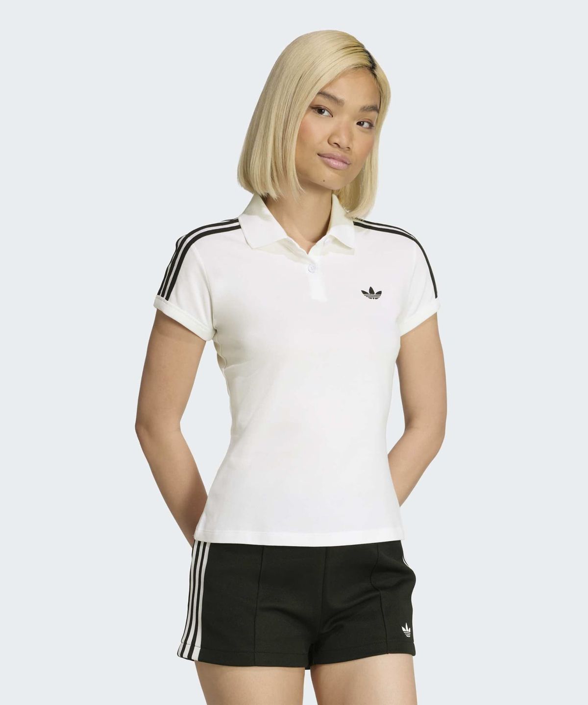 아디다스(ADIDAS) 3-스트라이프 폴로 - 화이트:블랙 / KD3697
