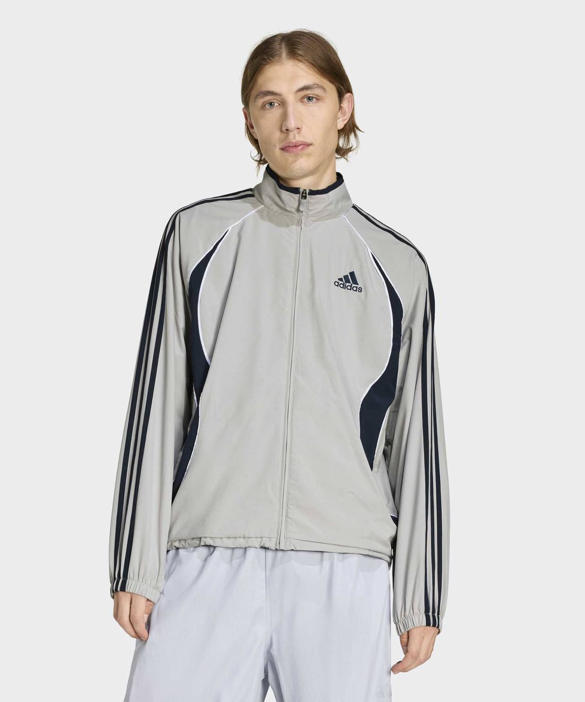 아디다스(ADIDAS) 팀가이스트 아디컬러 트랙탑 - 그레이 / KD5856
