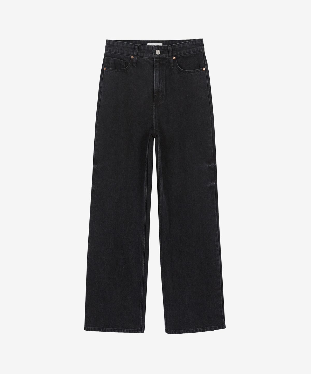 유지(YUJI) DOMINGO WASHED DENIM PANTS BLACK