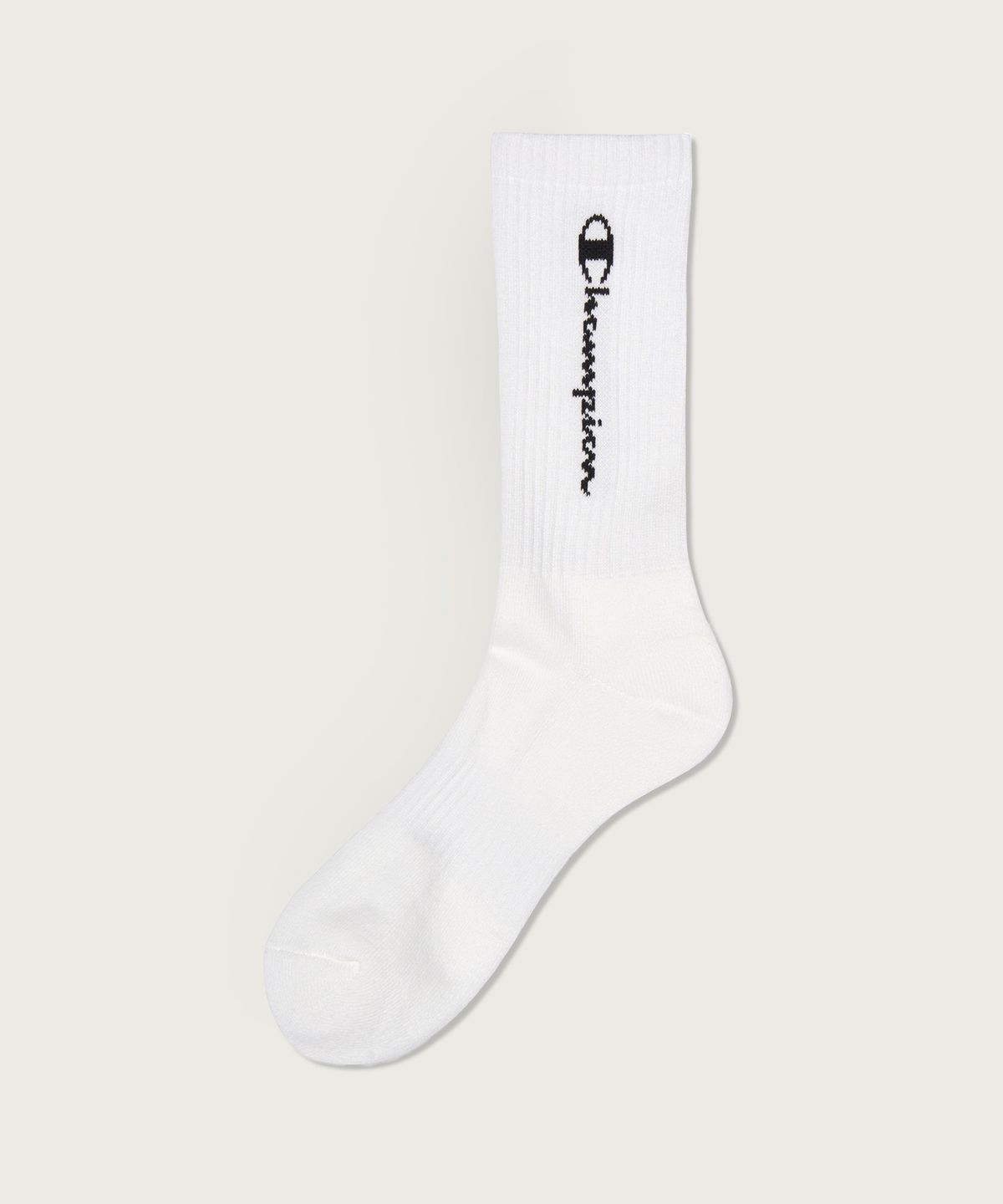 챔피온(CHAMPION) [3pack] 스크립트 크루 삭스 White