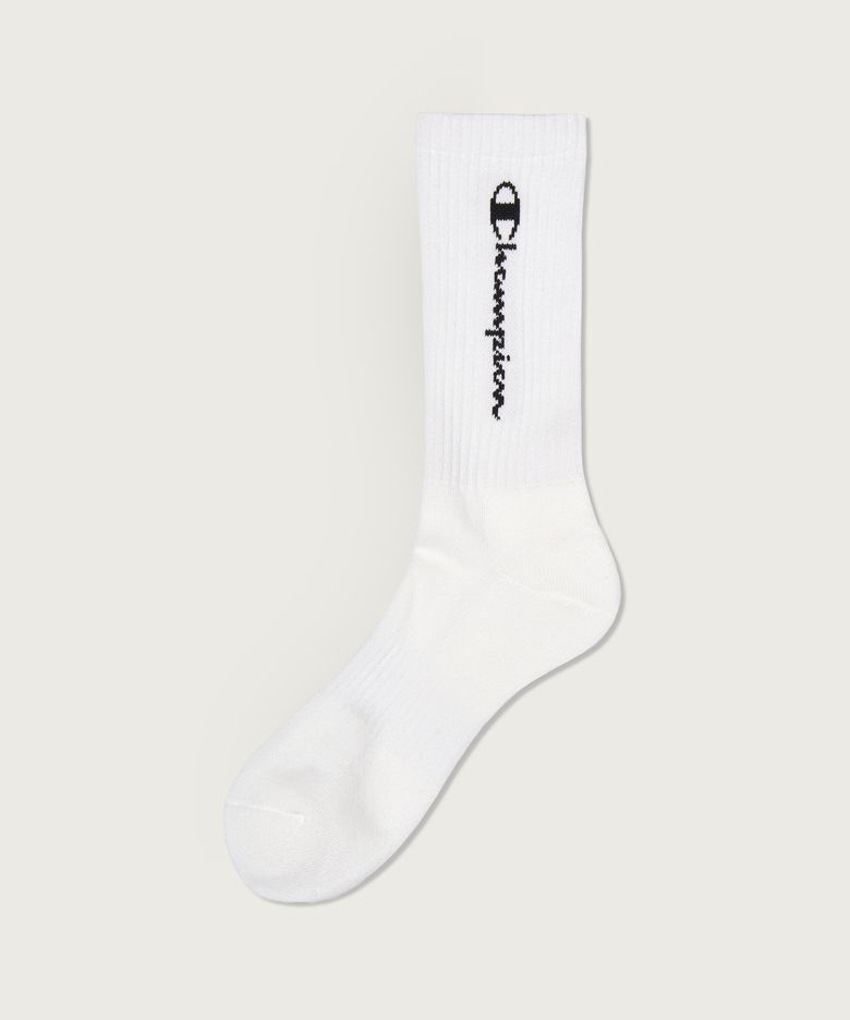 [3pack] 스크립트 크루 삭스 White