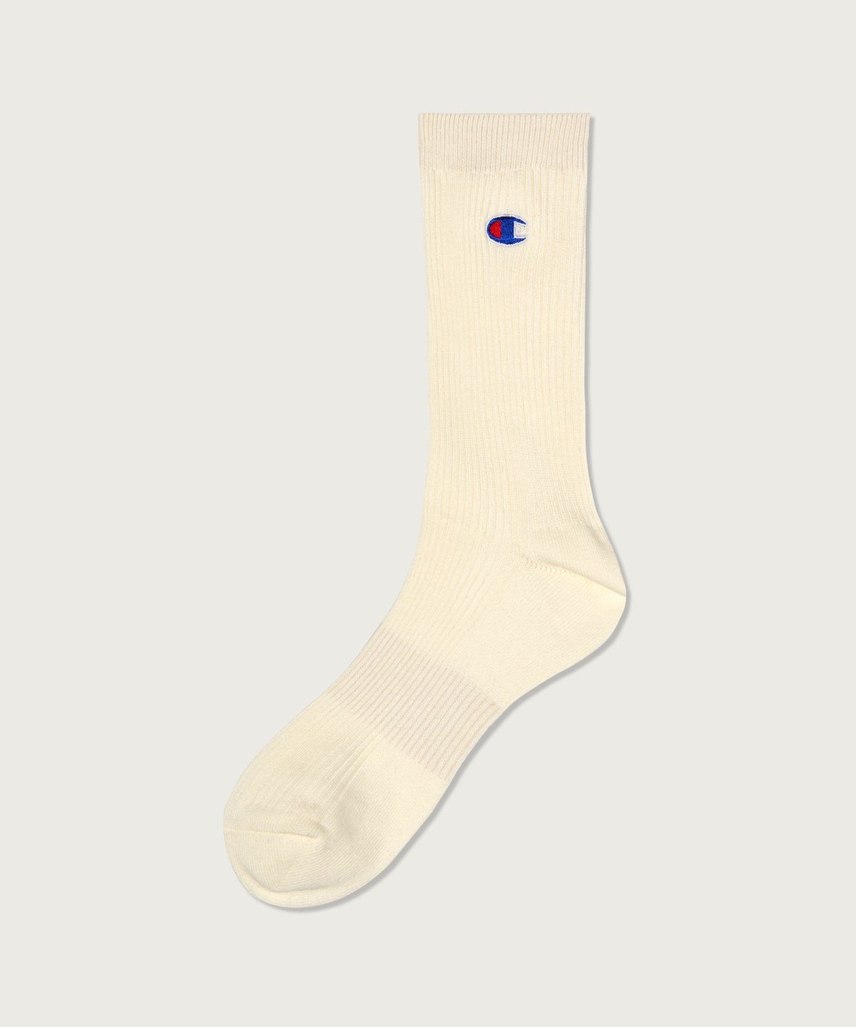 챔피온(CHAMPION) [3pack] C패치 크루 삭스 Cream