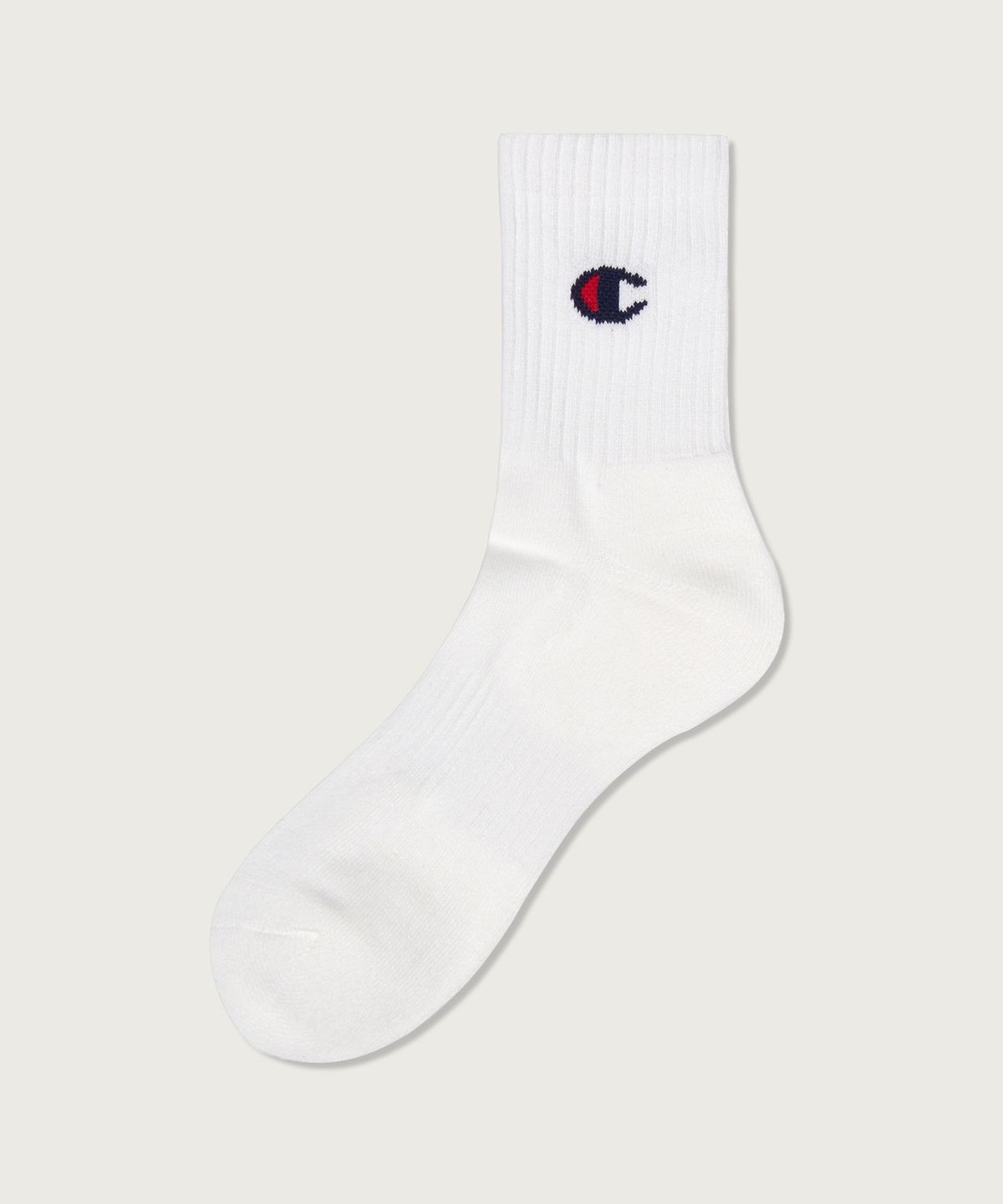 챔피온(CHAMPION) [3pack] C로고 미드 삭스 White