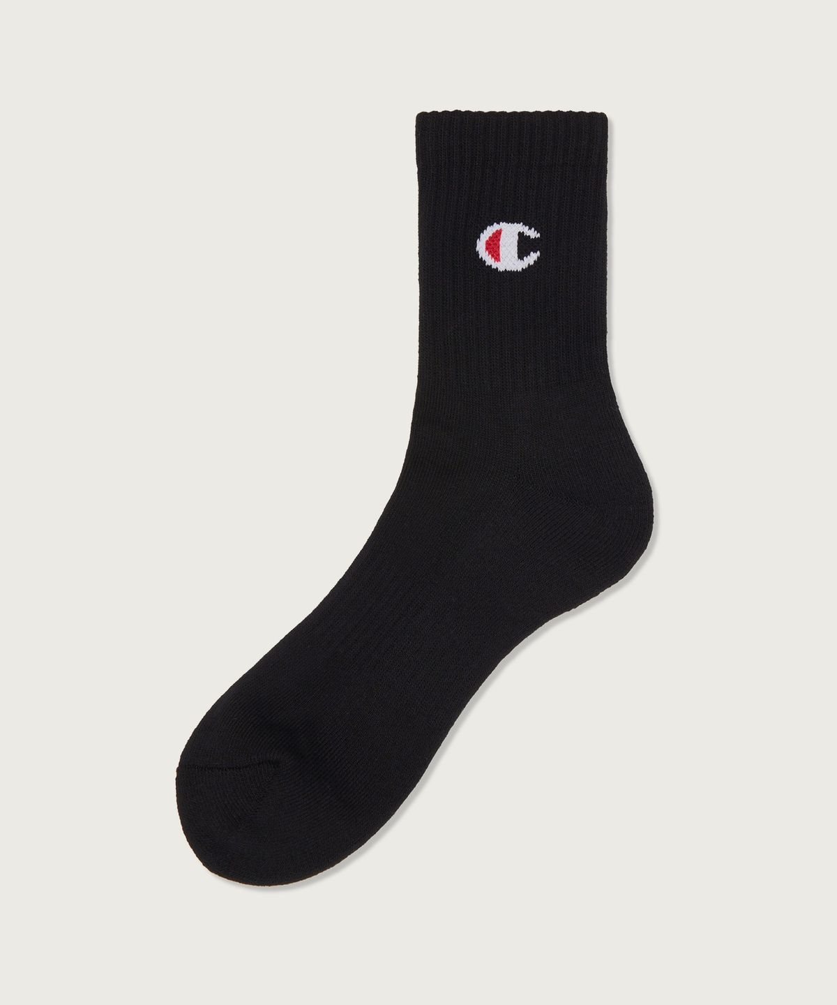 챔피온(CHAMPION) [3pack] C로고 미드 삭스 Black