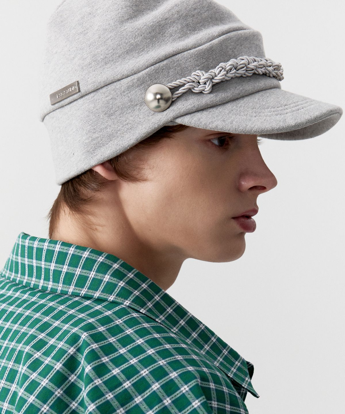 이에스씨 스튜디오(ESC STUDIO) double knit military cap (grey)