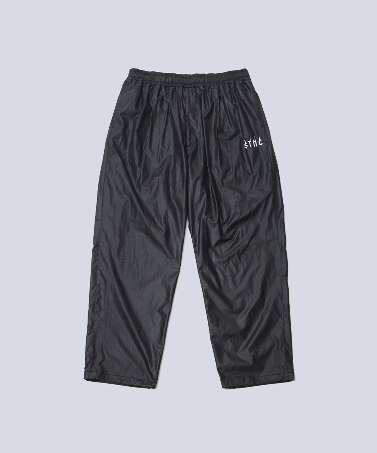 스텐스 서울(STANCE SEOUL) NYLON STNC WIDE EASY PANTS (GLOSSY BLACK)