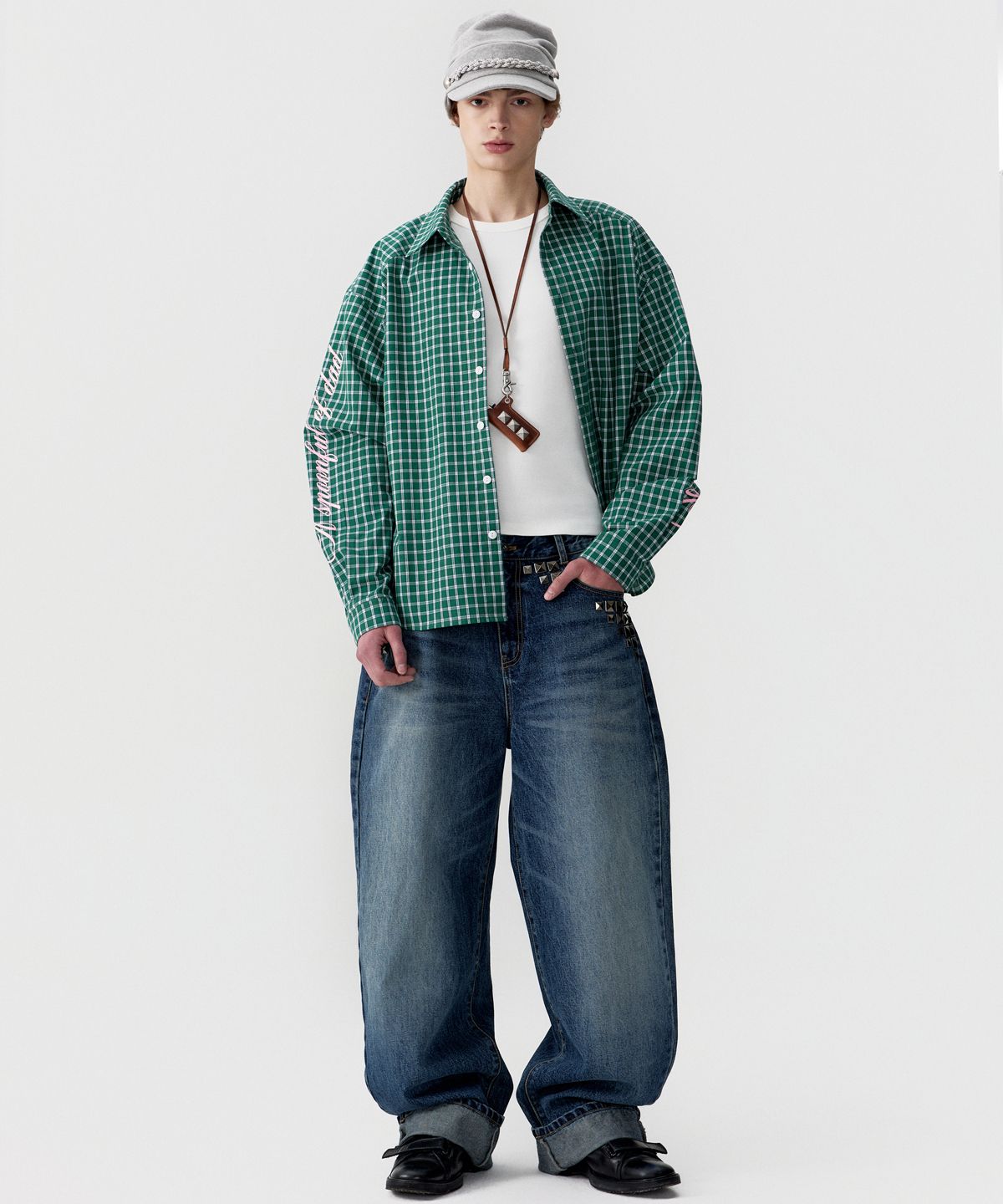 이에스씨 스튜디오(ESC STUDIO) SPNFD shirt (green)