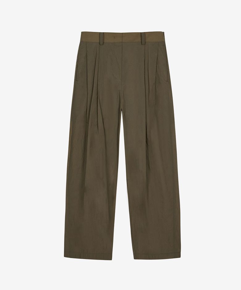 AIR TWO-TUCK TROUSERS KHAKI