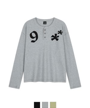 패치 와플 헨리넥 긴팔티(JTOWHL-0001)