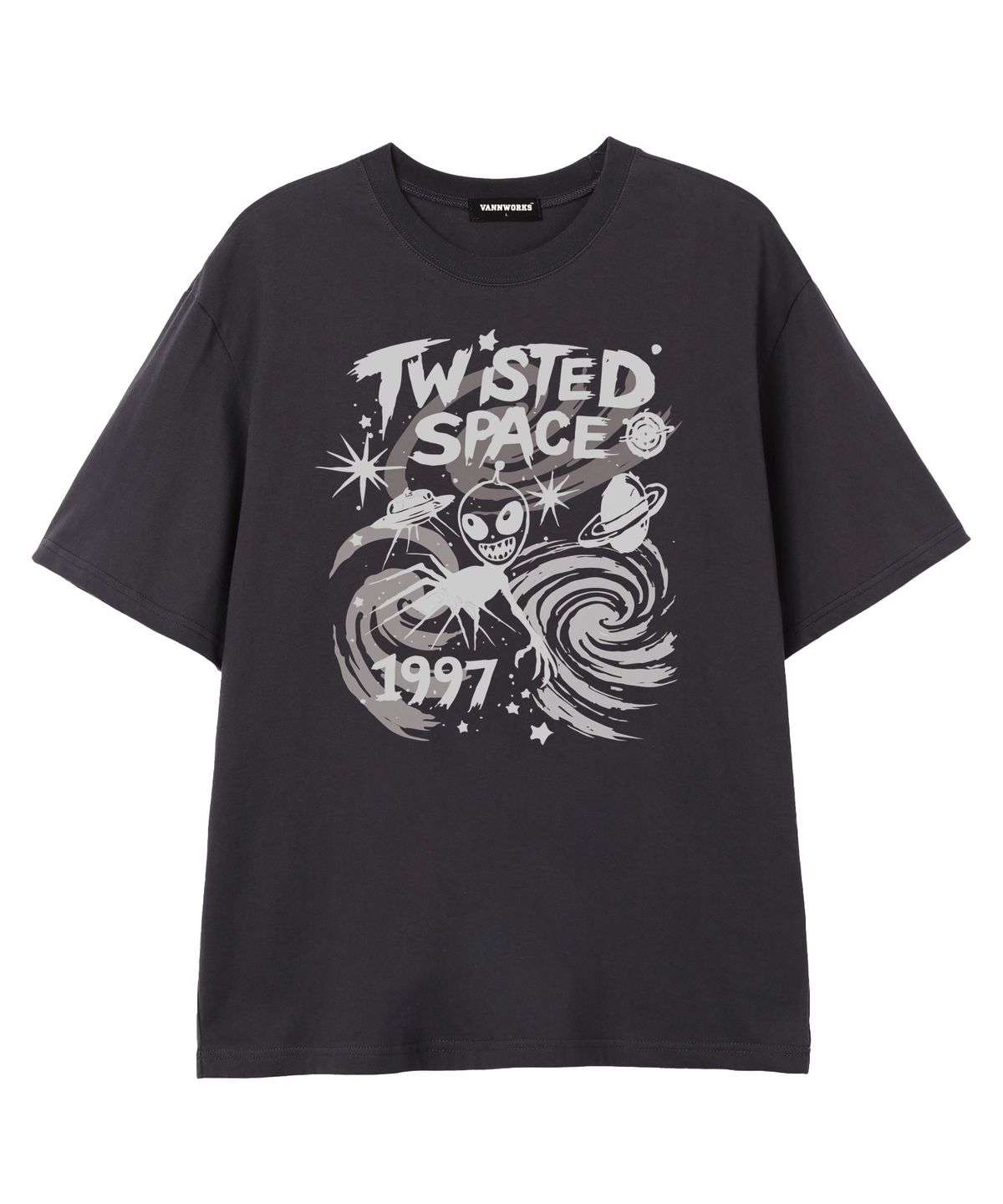 밴웍스(VANNWORKS) TWIST SPACE 반팔 티셔츠 (VS0226) 차콜