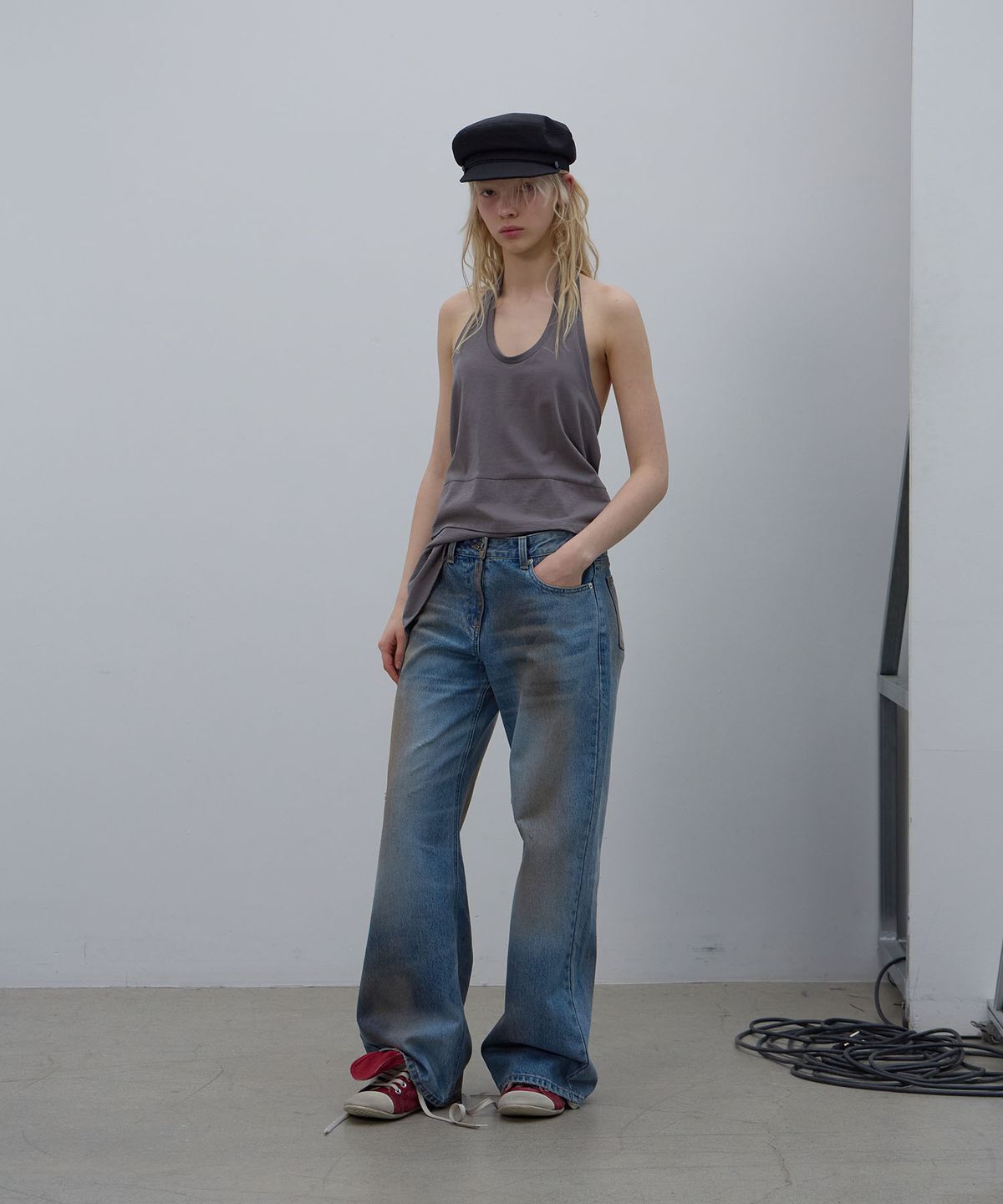 엘씨디씨티엠(LCDC™) SMOKY BRUSHED BLUE DENIM (BLUE)