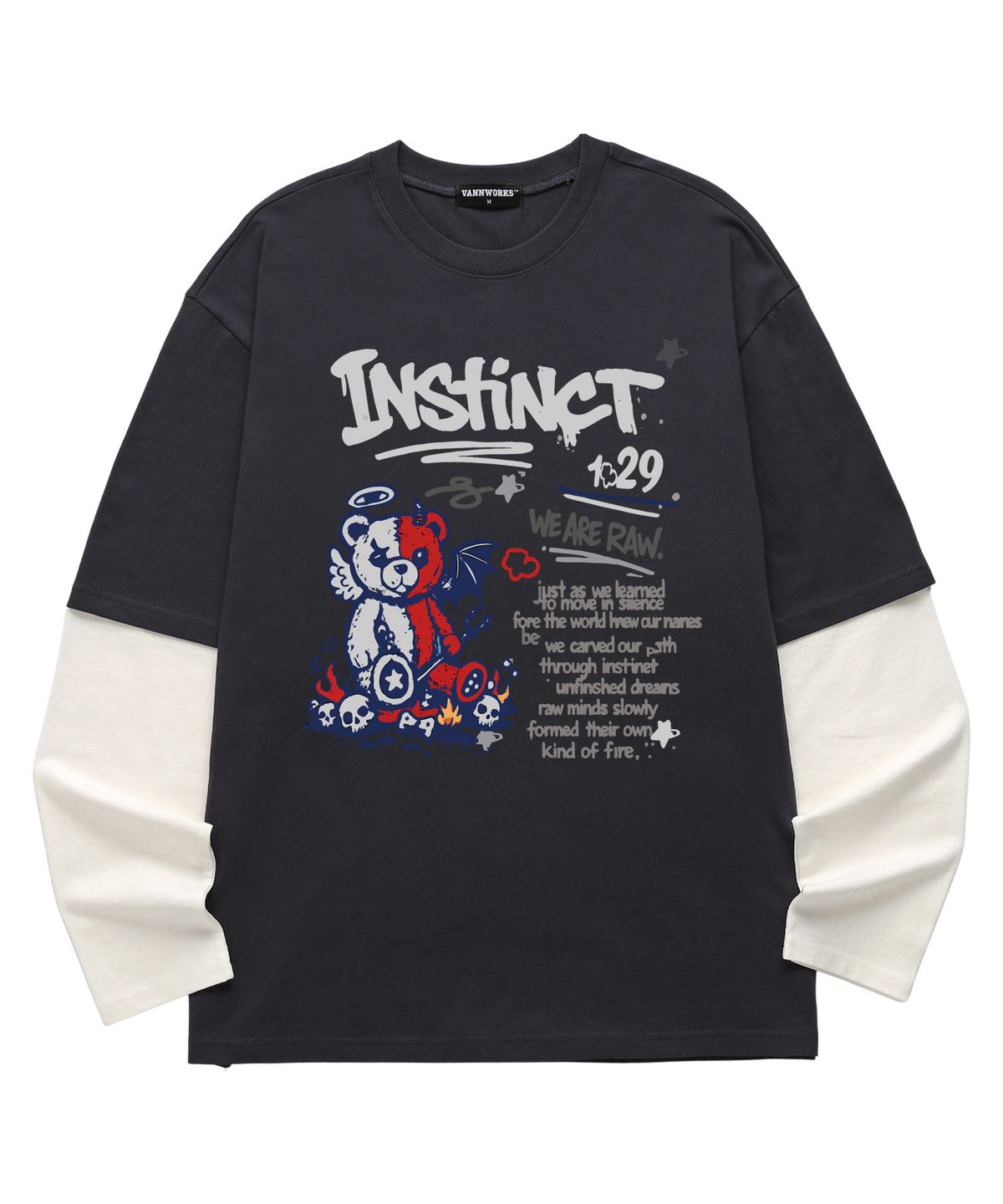 밴웍스(VANNWORKS) 레이어드 INSTINCT 롱슬리브 (VVLL0225) 차콜