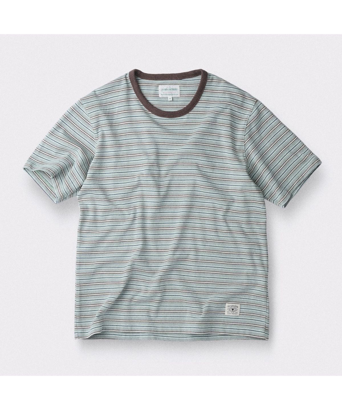 헨리코튼(HENRY COTTONS) [British Sporting Club] Multi Stripe Short-Sleeves T-Shirt ABTAM26791MIX