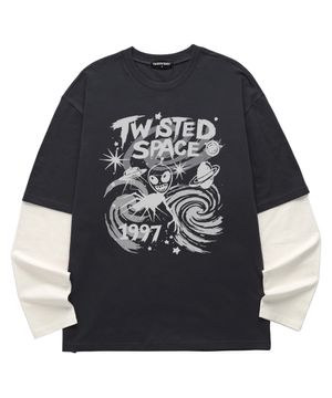 레이어드 TWIST SPACE 롱슬리브 (VVLL0226) 차콜