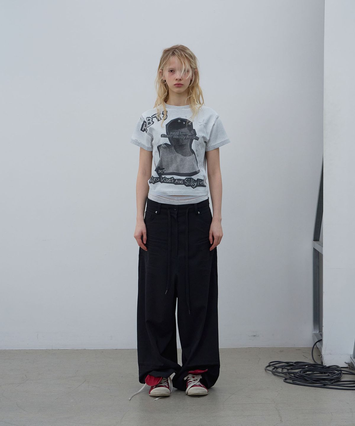 엘씨디씨티엠(LCDC™) PRINTED T-SHIRT (MELANGE GREY)