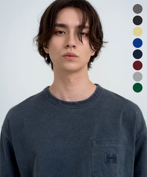 피그먼트 워시드 반팔 티셔츠_9컬러