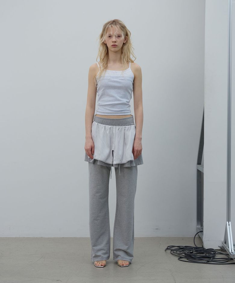 TRIPLE LAYERED TOP (LIGHT GREY)