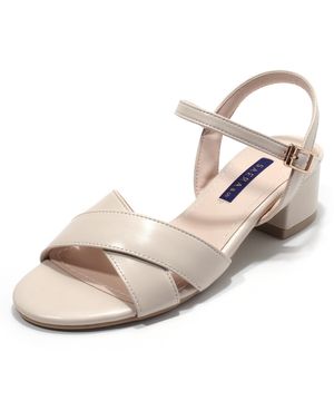 와이드 크로스 앵클 스트랩 미들힐 샌들 K56S402