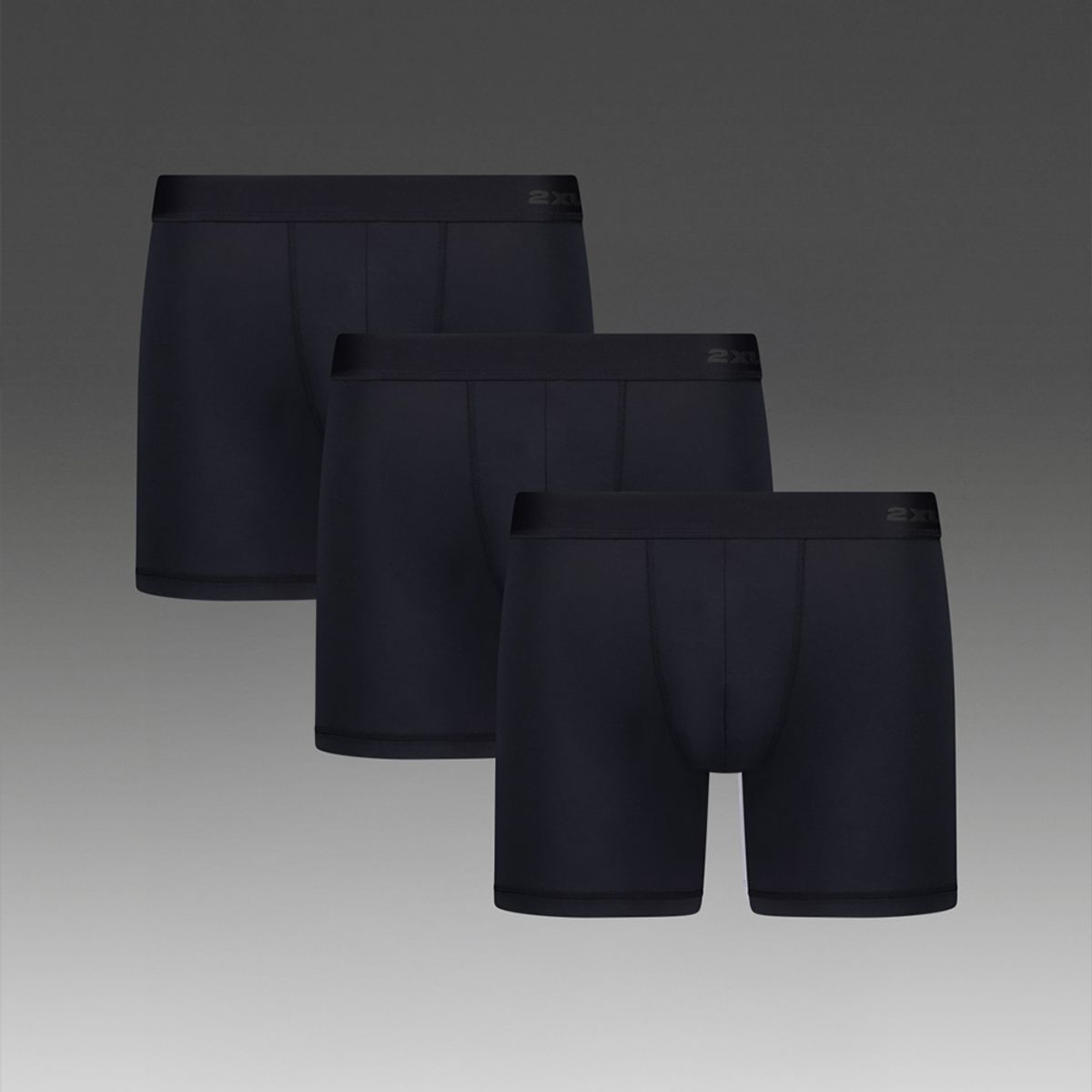 투타임즈유(2XU) (남성) 모달 박서 브리프 3 팩_MU7484BBLK-BLK