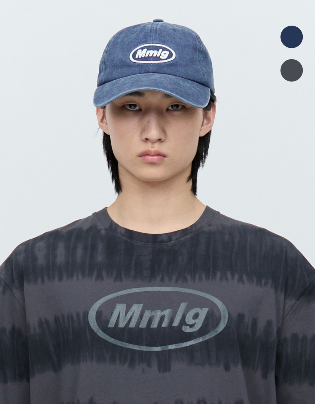 엠엠엘지(MMLG) MMLG WASHED CHAIN LOGO BALLCAP (2COLOR)