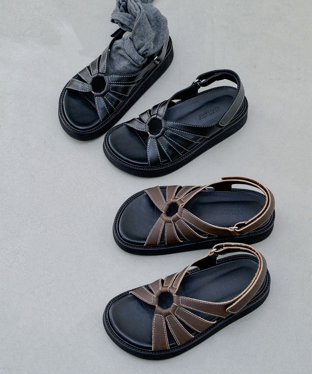 앤티어리(ANTIARY) Chunk sandal 2color