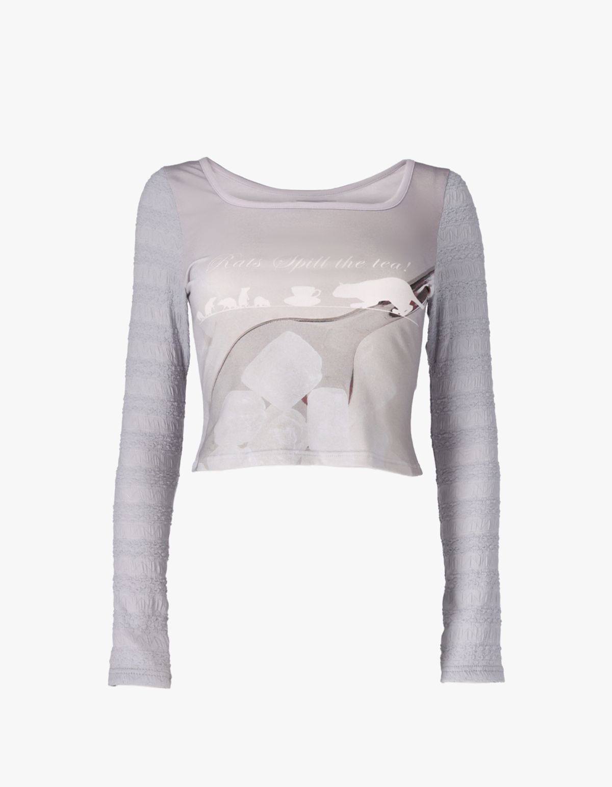 혼쿄(HONKYO) Lacey Spoon Long Sleeve Tee
