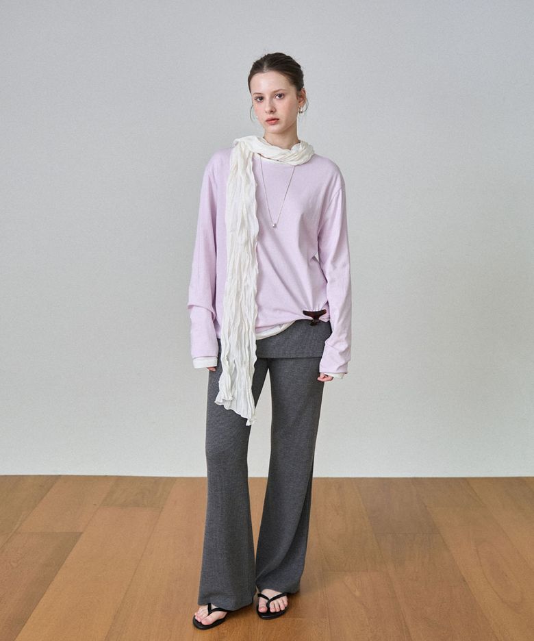 Basic Round T-shirt - Lavender